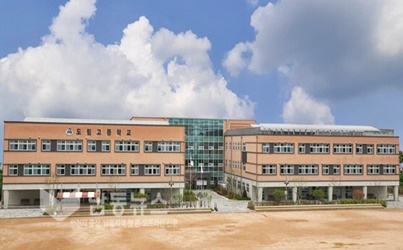 ▲도림동 고등학교 전경. 이 학교는 지난 2021년 8월 도림동에서 서창동으로 이전 개교했다. 