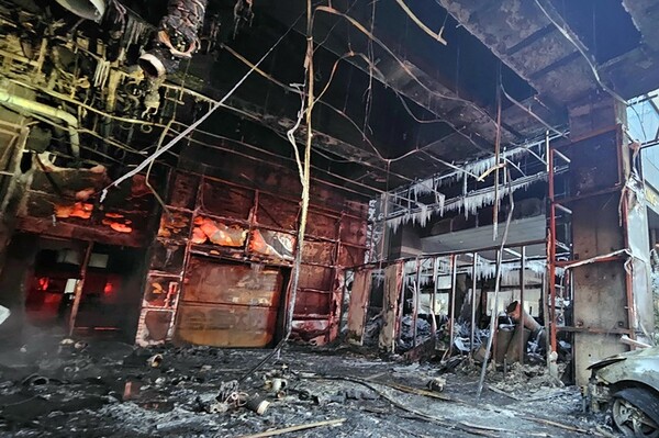 ▲지난해 12월 논현동 한 호텔 화재 발생 현장. 이 불로  투숙객과 직원 등 54명이 중경상을 입었다.