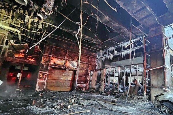▲ 논현동 호텔 화재  당시 모습.